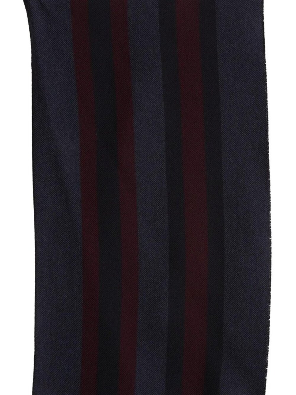 Gucci Women's 100% Wool Scarf Striped Navy 70" L x 14.5" W - Made in Italy - Picture 2 of 4